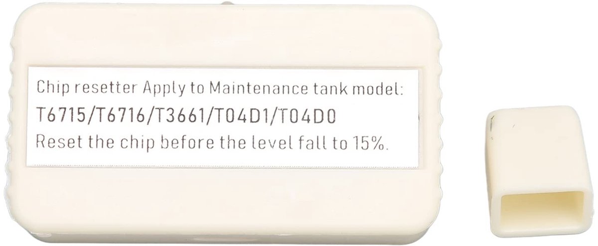 Dailygoods- Inkttank Chip Resetter Stabiele Onderhoudstank - Compatibel met XP 6000/XP 6005/XP 6100/XP 6105/XP 8500 - Kostenbesparend - Gebruiksvriendelijk - Inclusief Beschermhoes - Printerresetter