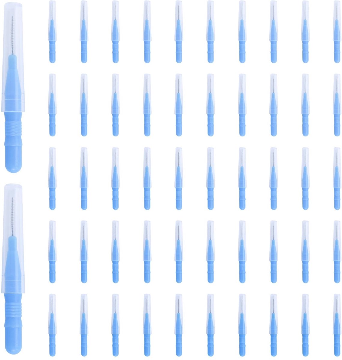 Dailygoods- Interdentale Borstels 52 Stuks - Tandenborstels/Tussenruimtereiniger - Voor Tandreiniging - Mondverzorging - Flexibel - Eenvoudig in Gebruik