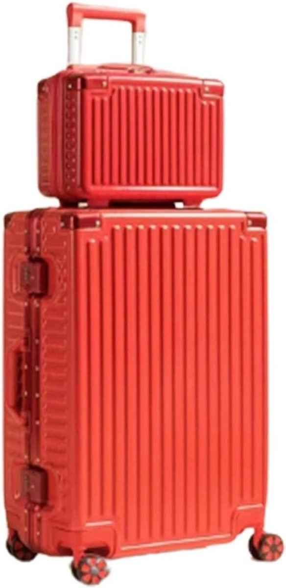 Koffer 2-delige Set - Reisbagage Set - Reizen en Opslag - Wachtwoordslot en 360° Wielen - 14 en 20 inch