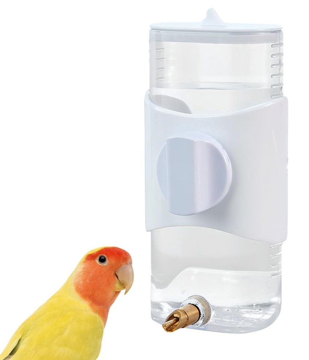 Dailygoods- Waterfles 280 ml - Automatische Waterdispenser - Drinkstation voor Vogels - Geschikt voor Papegaaien/Grasparkieten - Vogelkooi Accessoire - Klein Dieren Drinkstation - Drinkfles