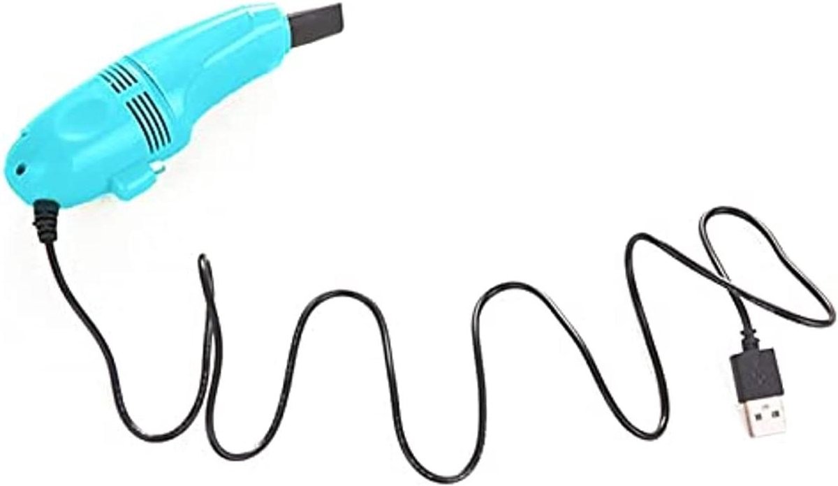 Mini Computer Stofzuiger - Toetsenbord Reiniger - Bureau Schoonmaken - USB Aangedreven - 14 cm Lengte - Zwart