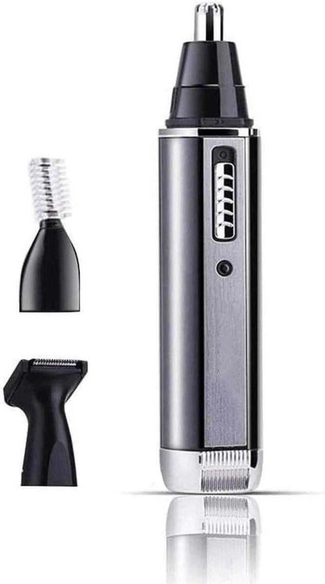 Gezichts Haar Trimmer - Neus Oor Trimmer - Persoonlijke Verzorging - Dubbele Roterende Mesjes - 1 Stuk - Zwart
