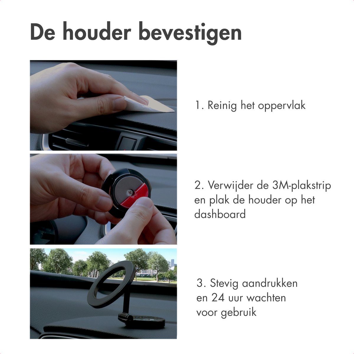 imoshion Telefoonhouder Auto Magnetisch - Geschikt voor MagSafe - Dashboard - GSM Houder - Auto Accessories — cadeau in Cadeau-ideeën - foto 3