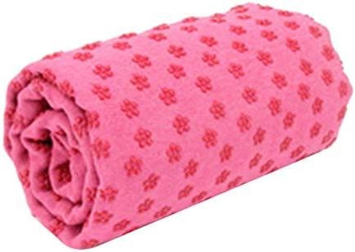 Yoga Handdoek - Antislip Deken - Sport Beoefenen - Extra Grote Afmeting - 183 x 63 cm - Rood