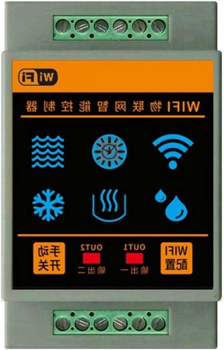 Waterniveausensor - Lekdetector Systeem - Waterbeheer Thuis - Wifi Controller - One Size - Zwart