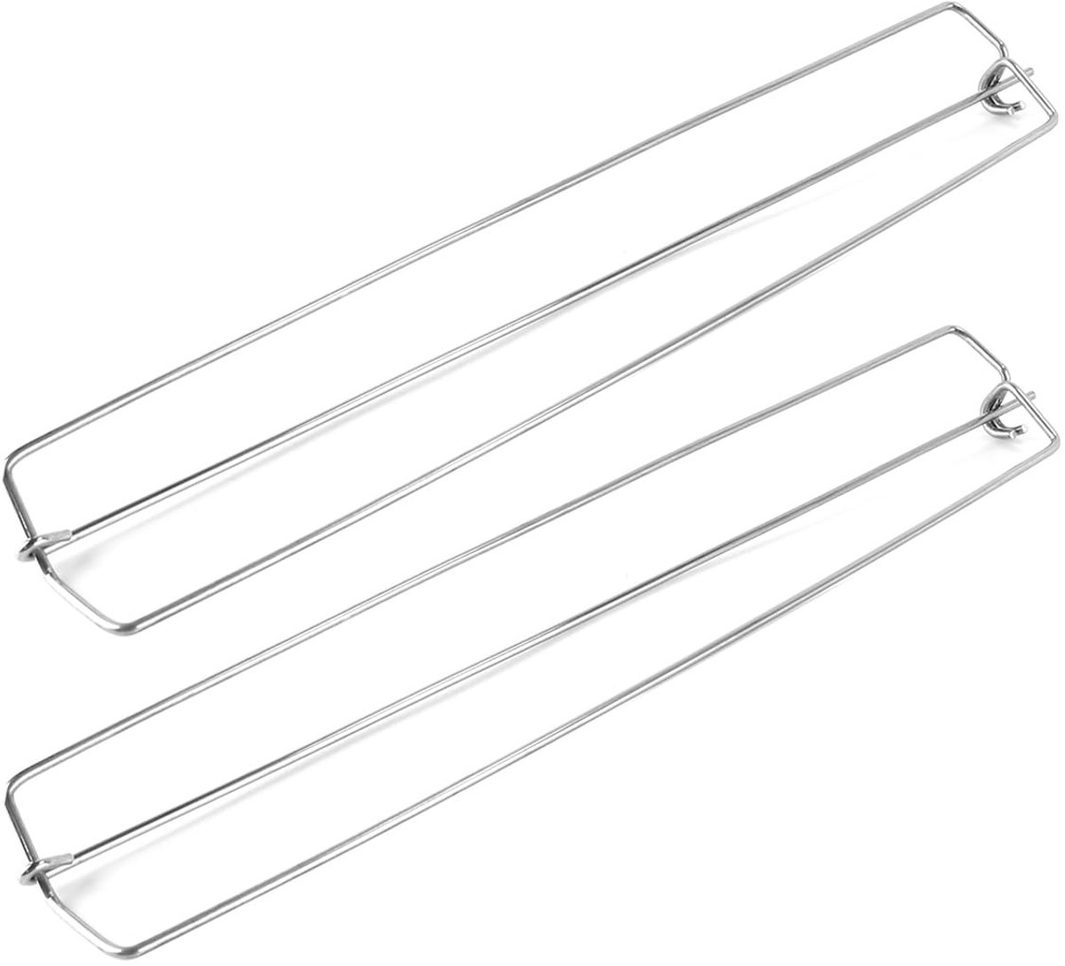 Dailygoods- BBQ-grillrek 4 Stuks - Vleugelrails - BBQ-vorkset - Voor Gas/Houtskoolbarbecues - Ideaal voor Kamperen - Gebruiksvriendelijk - Grillaccessoire