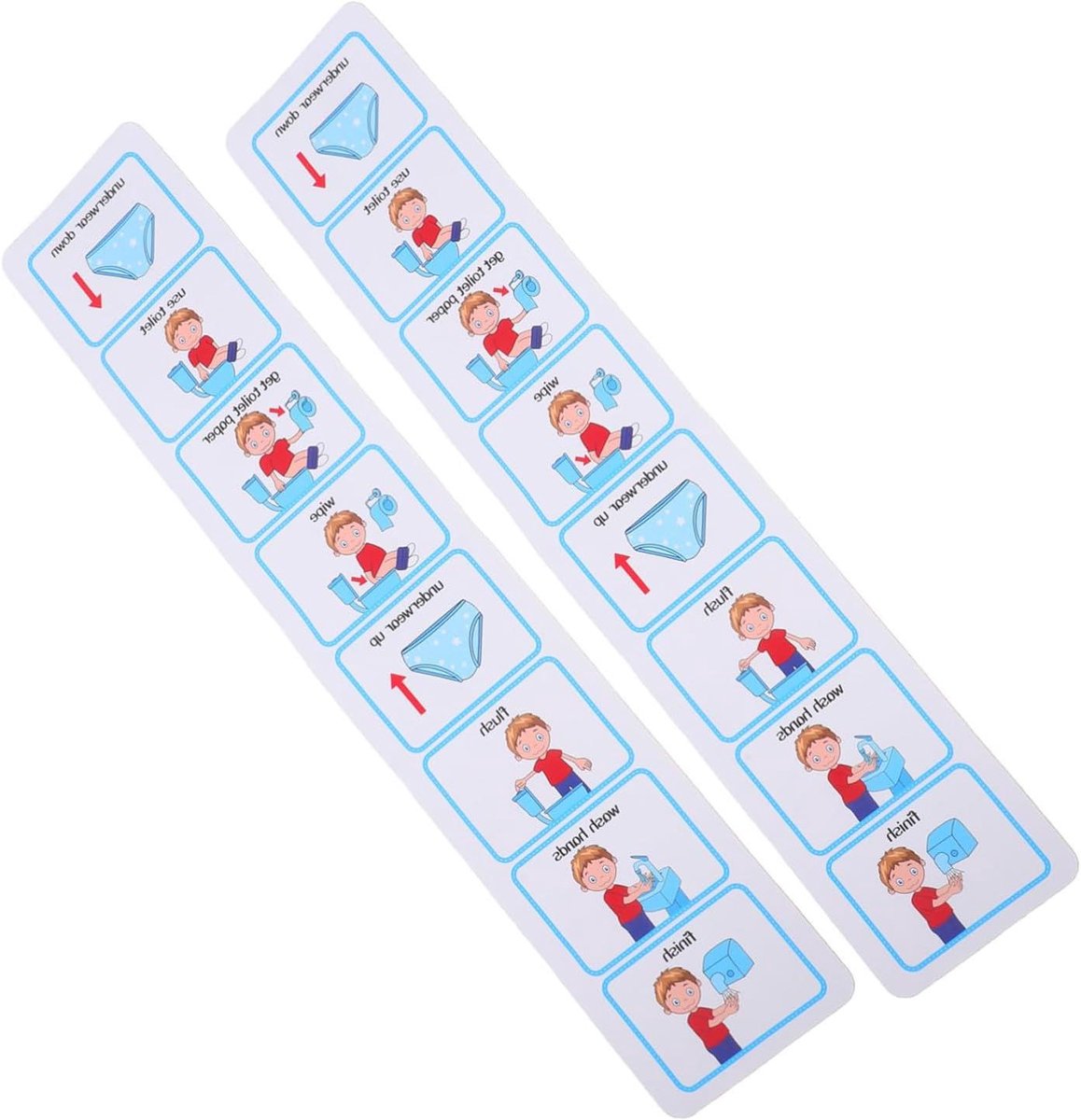 Stickers Zindelijkheidstraining - Beloningsstickers Potje - Kinderen Leren Zindelijk - Visuele Planning - 51 x 10 cm - Multicolor