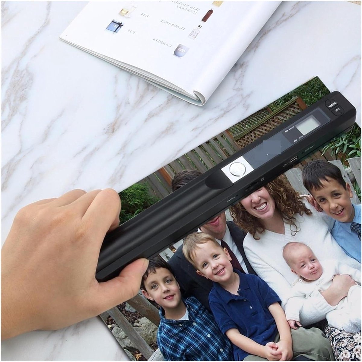 Draagbare Documentscanner - Mobiele Scanner - Documenten Scannen - Draadloze USB-ondersteuning - A4 - Zwart