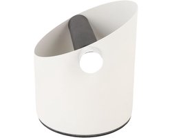 Koffieklopbox - Afvalbak - Koffiedik Verwerken - Robuust Koolstofstaal - 53 x 59 Inch - Wit