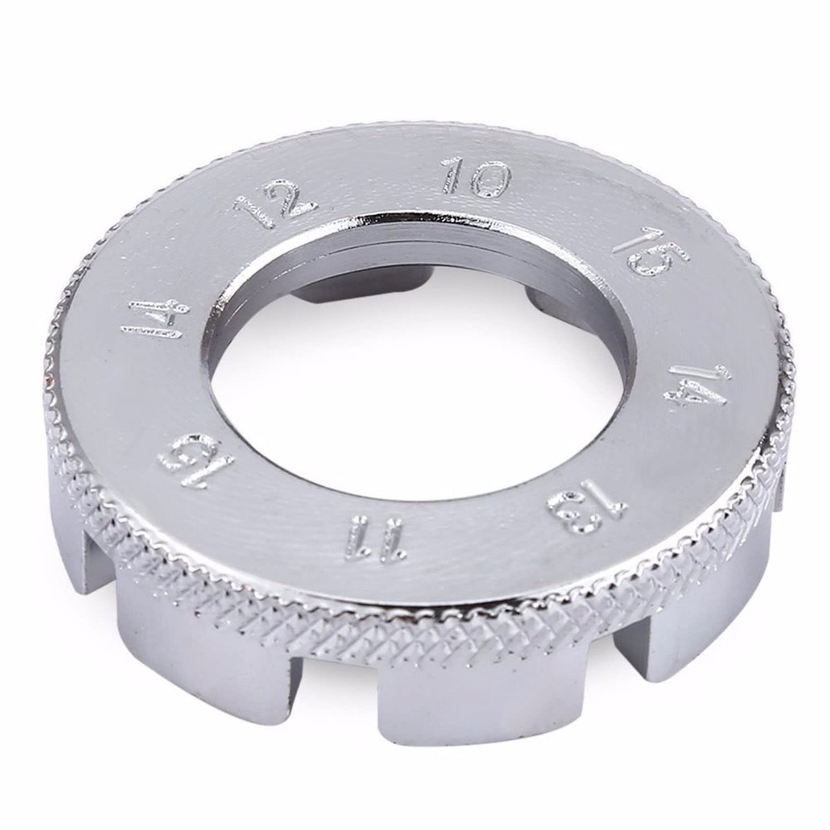 Dailygoods- Fietsspaaksleutel 8-weg - Hardstalen Spaaknippel Sleutel - Draadvelgversteller - Fietsvelgsleutel - Universeel - Diameter 38 mm - Spaaknippelsleutel
