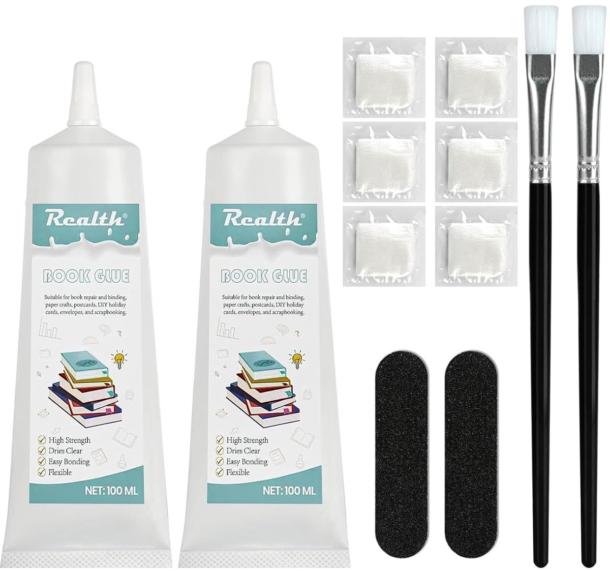 Boekenlijm - Boekbinderlijm Lijm - Boeken Repareren - Transparant Drogen - 200 ml - Transparant