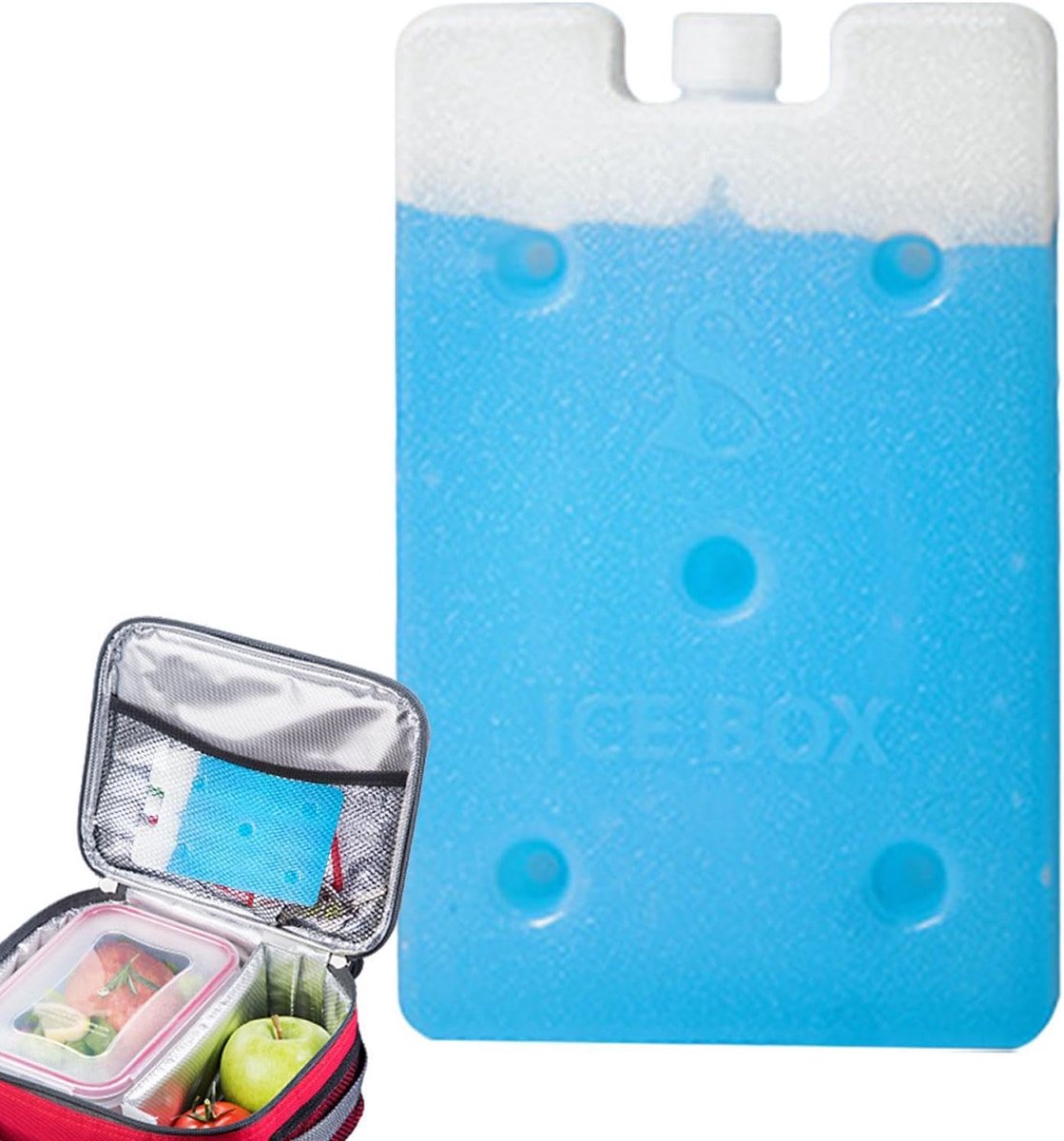 IJsblok Koeler - Koelpak Herbruikbaar - Lokale Temperatuur - Snelle Koudeoverdracht - 400 ml - Blauw