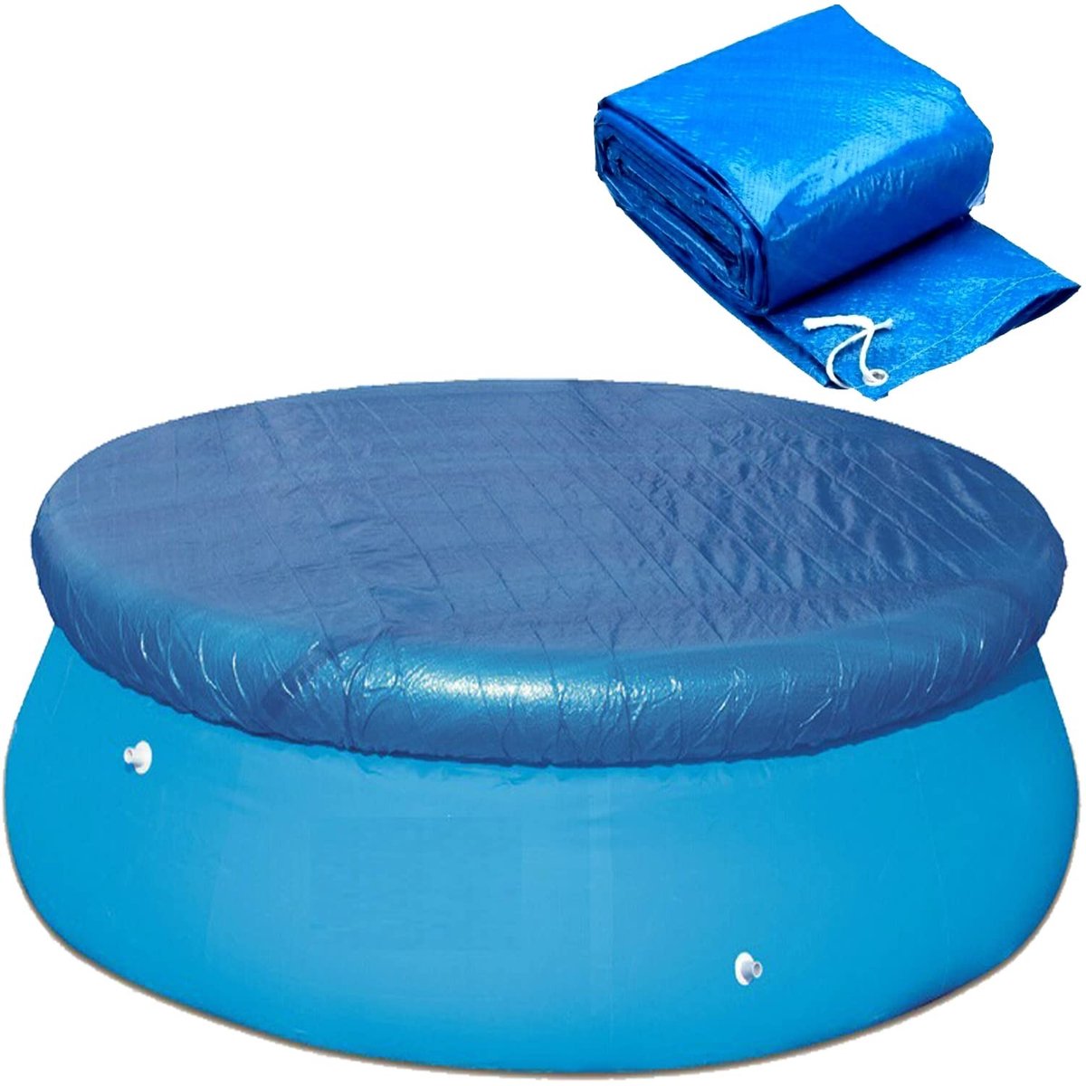 Dailygoods- Afdekzeil Waterdicht – Rond Afdekzeil – Polyethyleen – Diameter 183 cm – Stofdicht – Duurzaam en Herbruikbaar – Zwembadhoes Dailygoods- Afdekzeil Waterdicht – Rond Afdekzeil – Polyethyleen – Diameter 183 cm – Stofdicht – Duurzaam en Herbruikbaar – Zwembadhoes