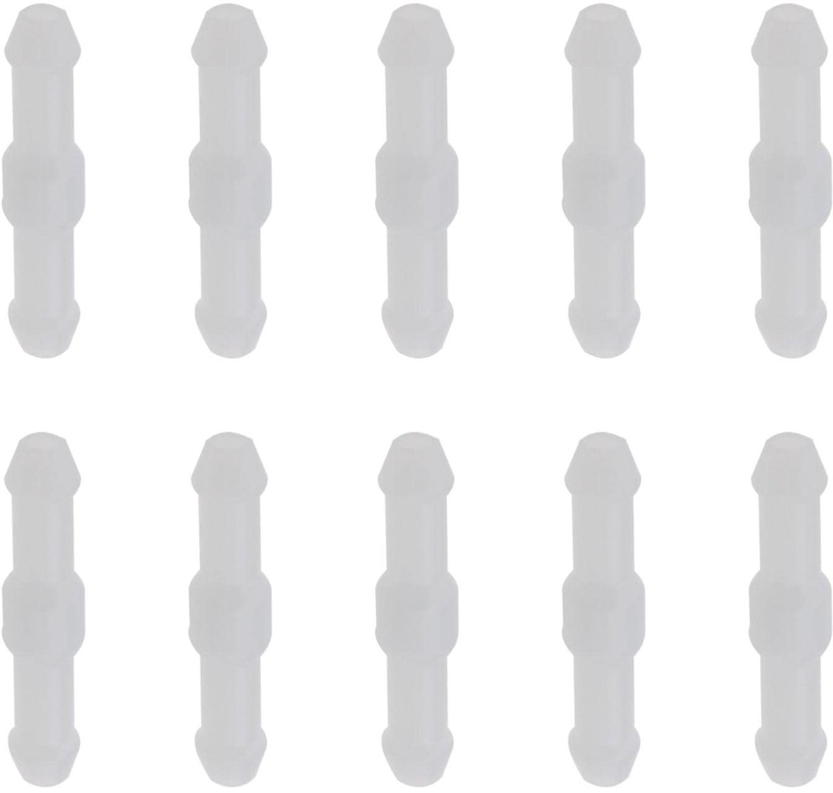 Dailygoods- Windschermreinigerslang 10 Stuks - 2-Weg Connector - L-Type - Vervangingsset - Hoogwaardige Kunststof - Binnendiameter 3 mm - Ruitensproeier Slang