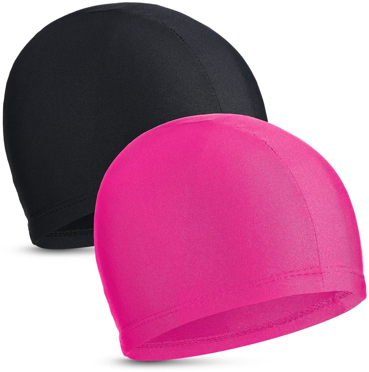 Dailygoods- Badmuts 2 Stuks - Elastische Badmutsen - Badmuts Dames/Heren - Badmuts Kind - Haarbescherming - Comfortabele Stof - Zwemcap