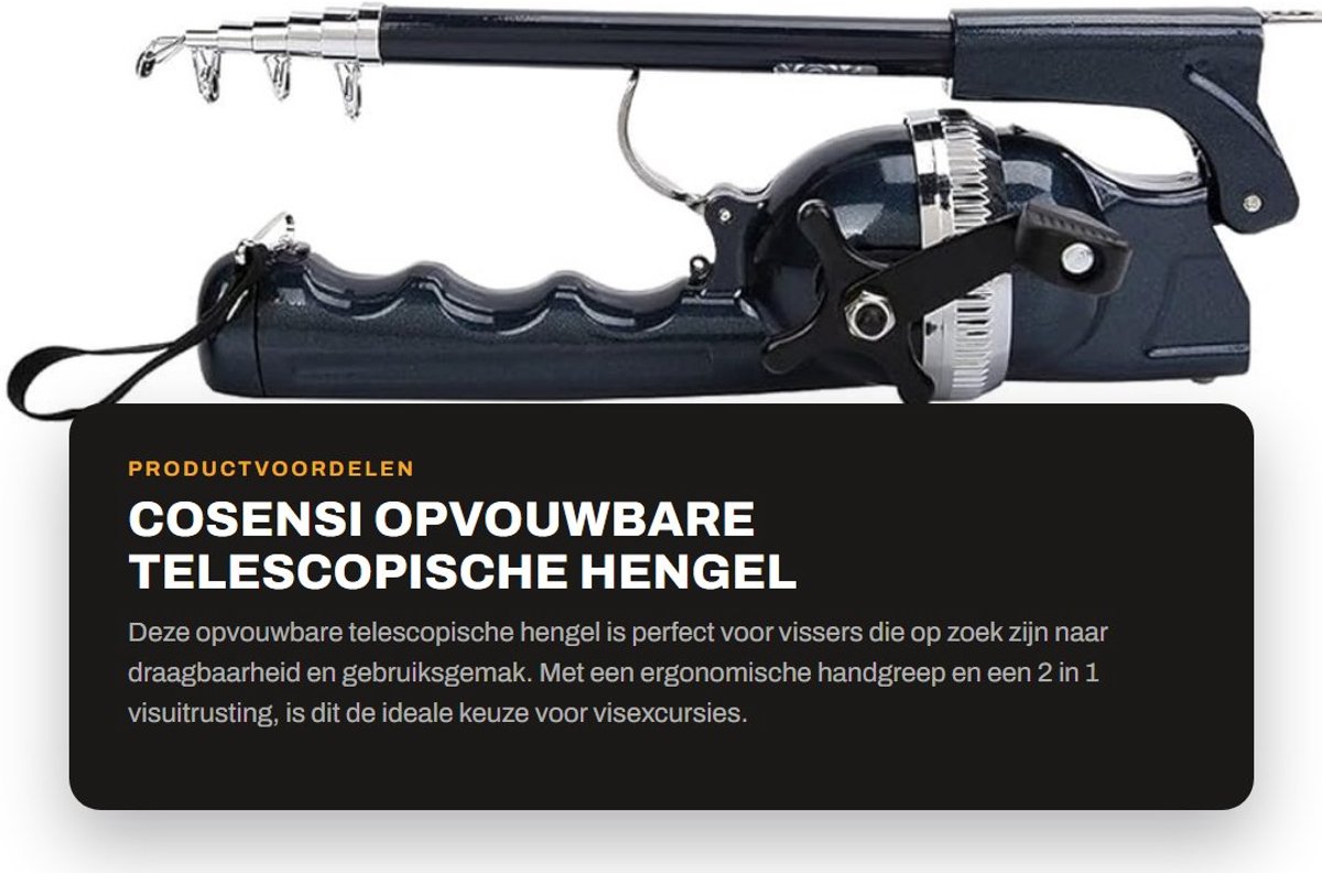 Dailygoods - Opvouwbare Telescopische Hengel voor Vissen