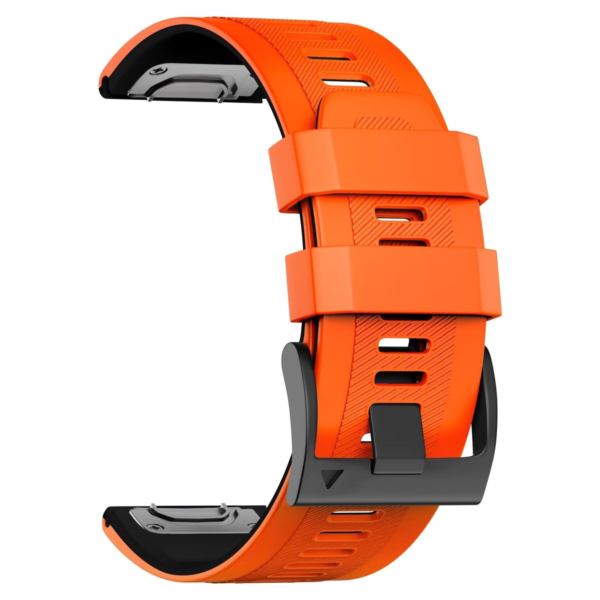 Dailygoods- Horlogeband Siliconen QuickFit - Garmin Fenix 8 51mm - Fenix 7X Pro - Fenix 6X Pro - Descent Mk3i 51mm - Tactix 7 - Compatibel met meerdere modellen - Smartwatchband