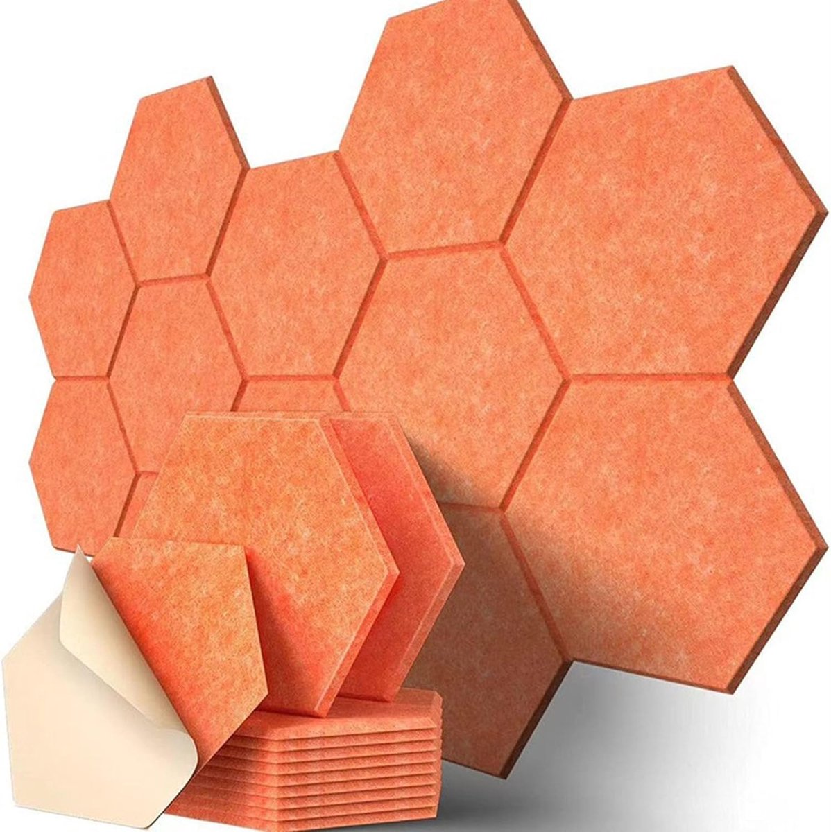 Geluidsisolatie Panel - Akoestische Platen - Geluidsverbetering Thuis - Hoge Dichtheid - 12 Stuks - Grijs
