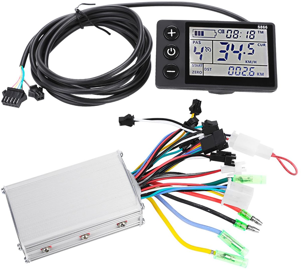 Dailygoods- Spanningsregelaar Lichtgewicht - Regendichte Controller - Stevige Gelijkstroommotor - LCD-scherm - Verstelbare Snelheidsversnellingen - Eenvoudige Installatie - Motorcontroller
