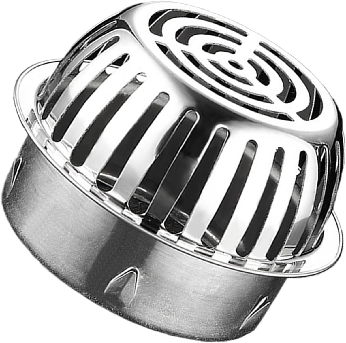 Afvoerputje Rooster - Vuilvanger Bodem - Voorkomt Verstoppingen - Roestvrij Staal - 110mm Diameter - Zilverkleurig