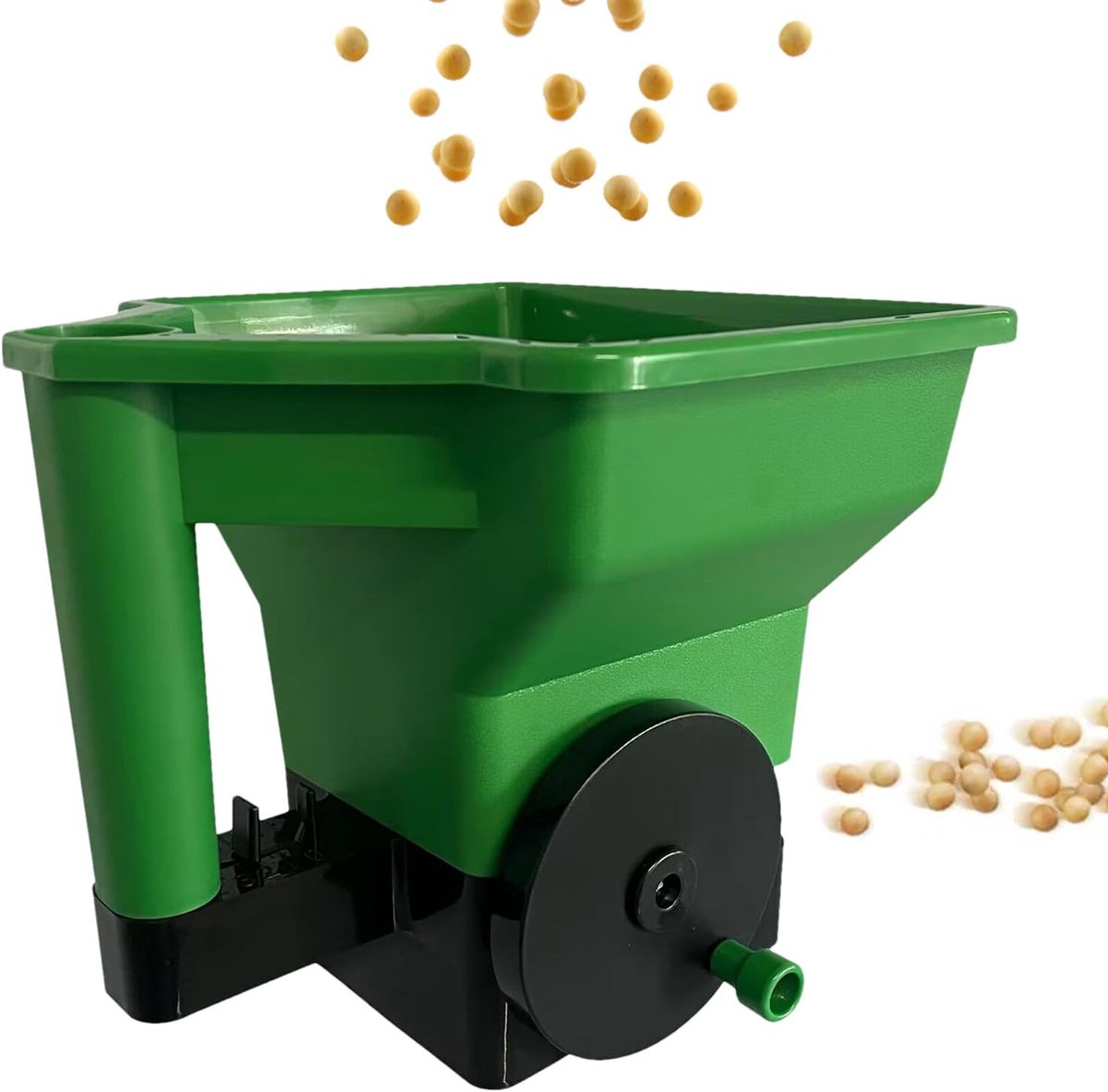 Handstrooier Tuin - Gras Zaad - Gelijkmatig Verdelen - Anti-verstopping Container - 29.5 cm - Grijs