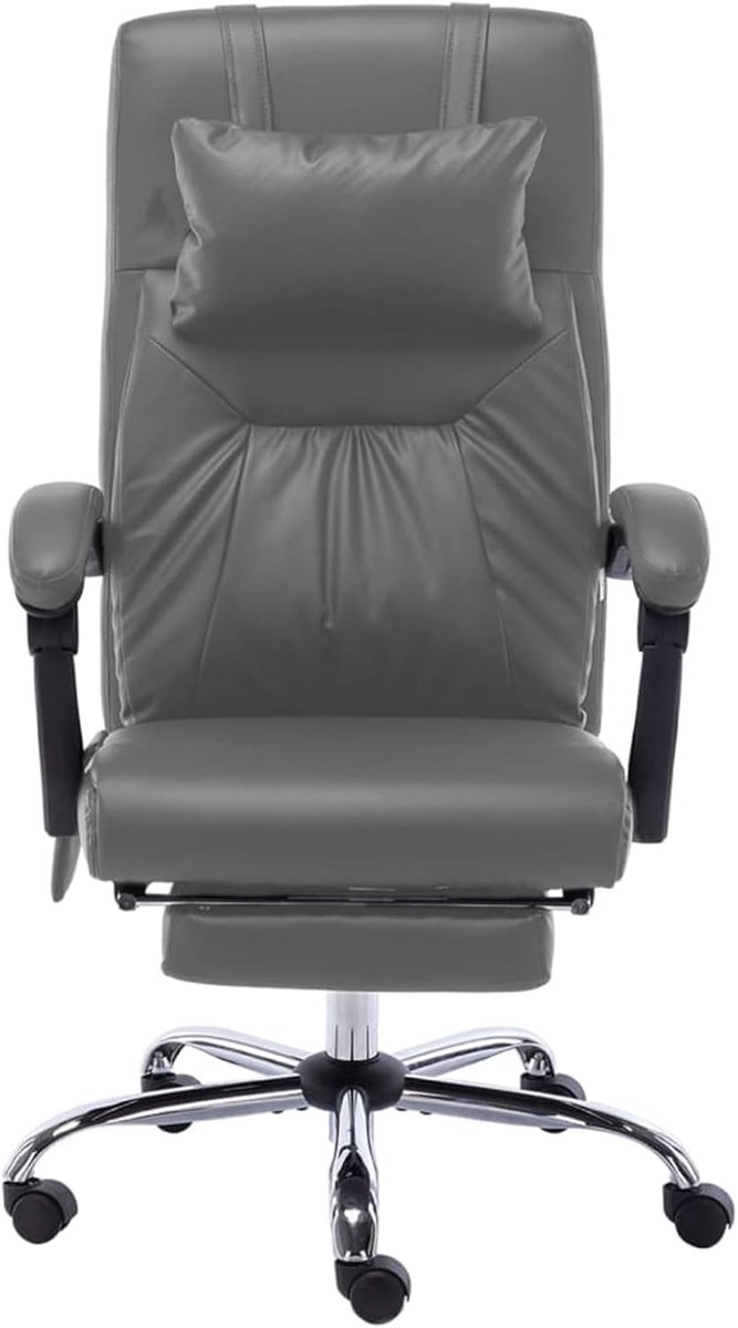 Bureau stoel - Ergonomische stoel - Comfortabel werken - Met massagefunctie - 112-121 cm hoog - Antraciet