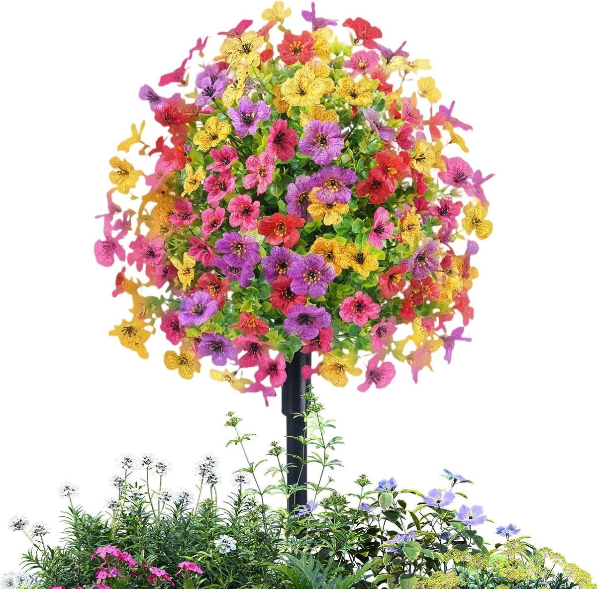 Decoratieve Tuinstokken - Bloem Ornamenten - Tuin Aankleden - UV- en Weerbestendig - 36 cm Lengte - Veelkleurig