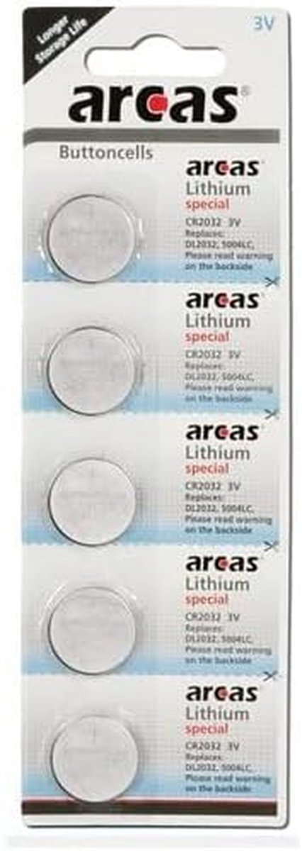 Knoopcel Batterijen - Lithium Cellen - Apparaten Voeden - Hoge Energiedichtheid - 5 Stuks - Zilverkleurig