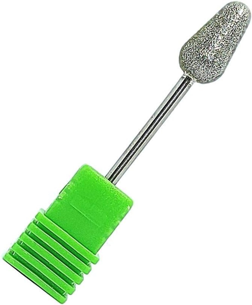 Diamantfrees voor nagels - Freesset pedicure - Eelt verwijderen - Grove korrel - 1 stuk - Zilver