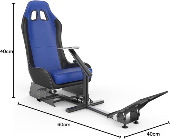 Race Simulator Cockpit - Gaming Stoel - Realistisch Racen - Opvouwbaar Ontwerp - 19.5 x 27.5 x 39 inch — afbeelding 2