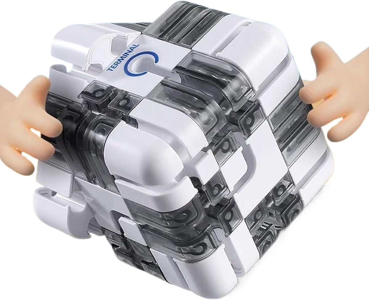 Labyrint Kubus - 3D Doolhof - Cognitieve Groei - Stevige Structuur - 8.5 x 8.5 cm - Uniek