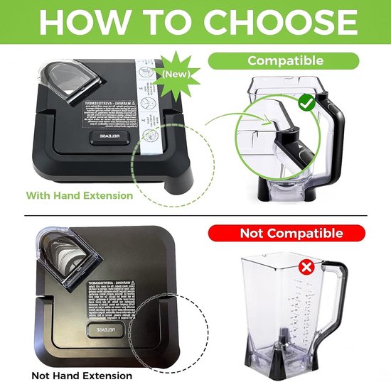 NTHProducts - Blender Lid - Vervangend Blenderdeksel - Veilig en gemakkelijk te gebruiken - Geschikt voor Ninja 78 oz - Ideaal voor BL610 en BN750 mode... van Nthproducts — afbeelding 5