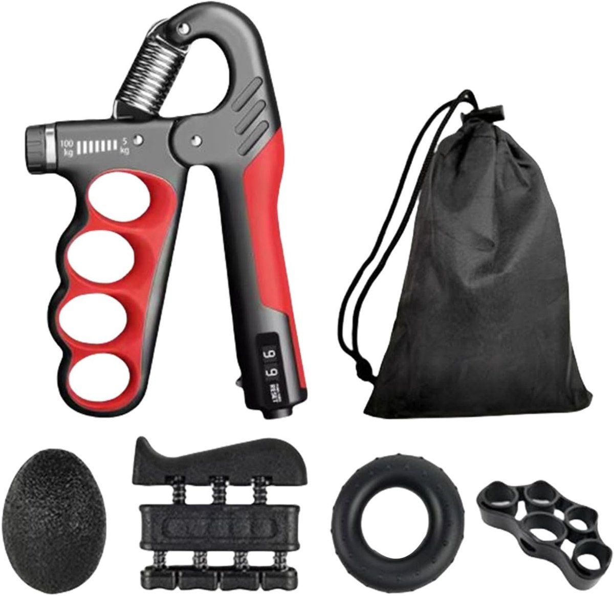 Grip Strength Trainer - Hand Exerciser Set - Kracht Opbouwen - Ergonomisch Antislip Ontwerp - 7.09x4.53 inch - Niet gespecificeerd