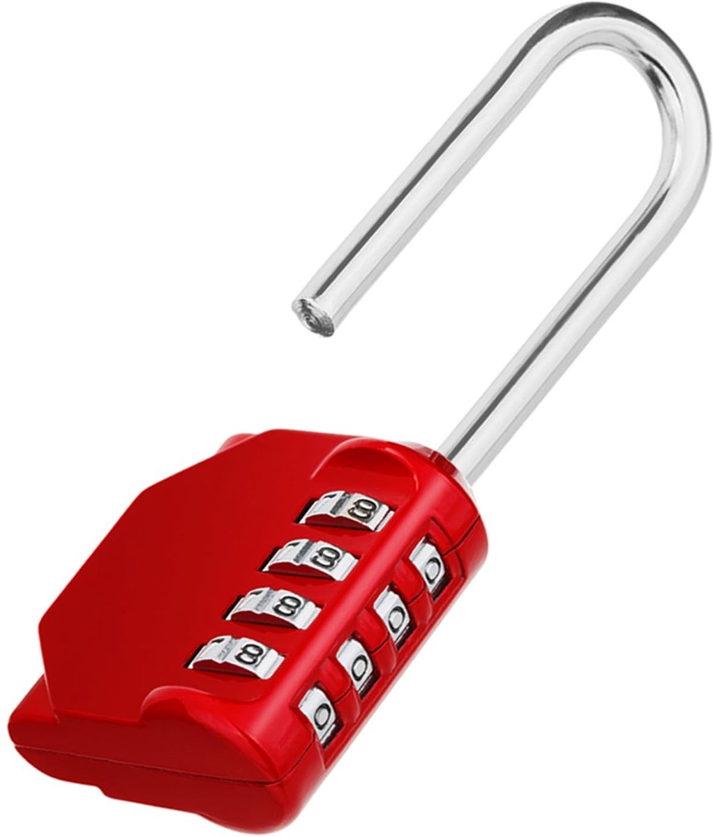 Dailygoods- Combinatiehangslot 4-cijferig - Zwaar belastbaar - Hangslot buiten - Hangslot voor poort/deur - Stevige zinklegering - Sleutelloos gemak