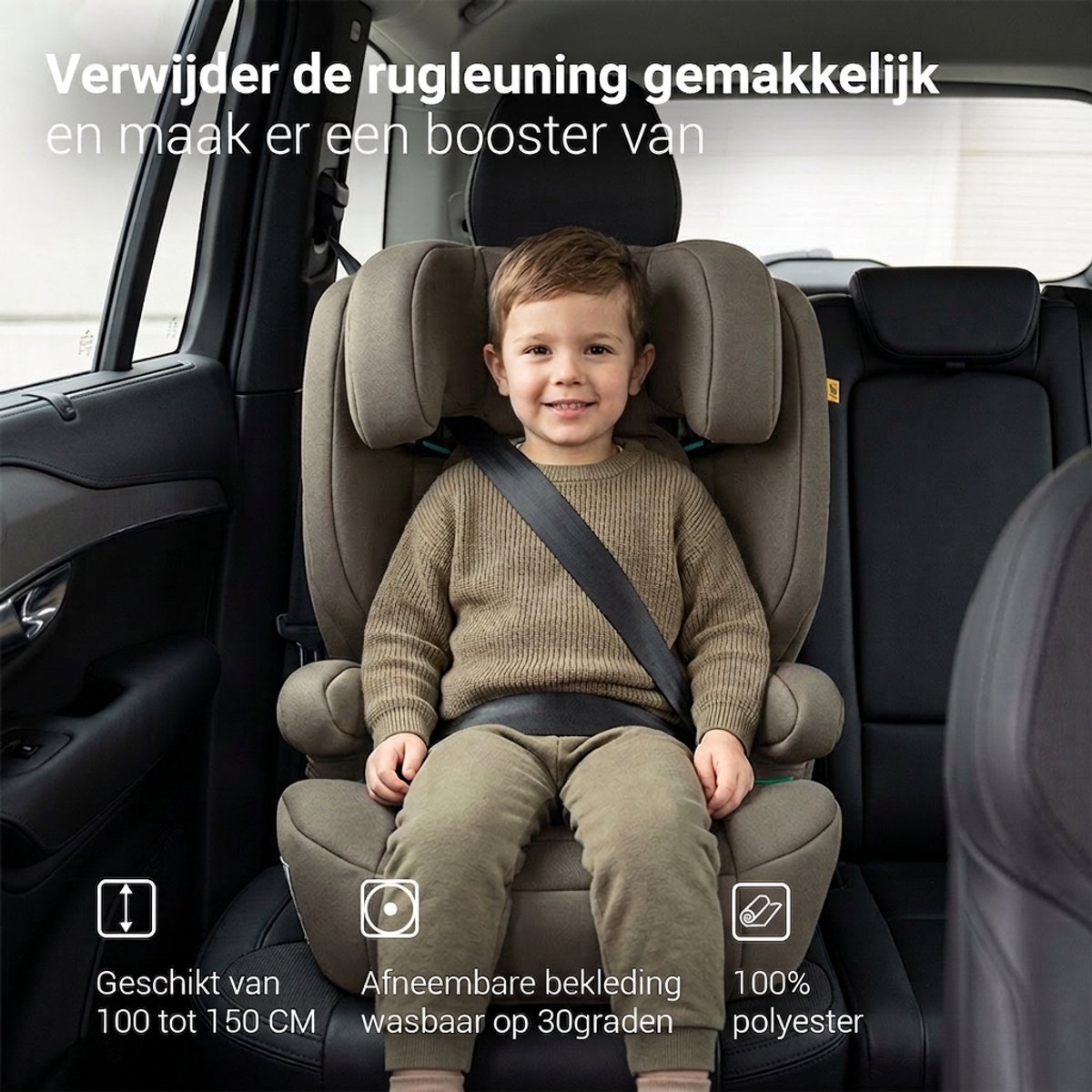 Novi Baby James Premium Autostoel - i-Size - met Isofix - 100-150 cm thumbnail 6