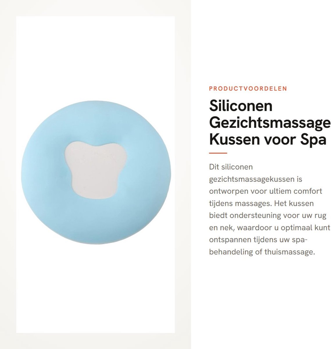 Dailygoods- Massagekussen Gezicht - Siliconen Kussen - Draadloos - Comfortabel - Herbruikbaar - Opvouwbaar - Gezichtskussen