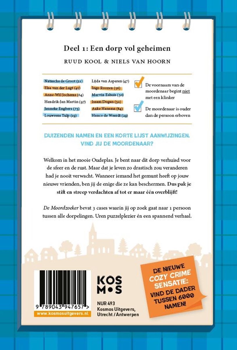 De moordzoeker - back cover