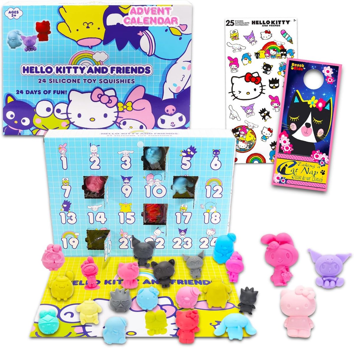 Adventskalender Set - Kerst Aftellen - Verrassingen Ontdekken - 24 Dagen Speelgoed - 24 Mini Figuurtjes - Multicolor