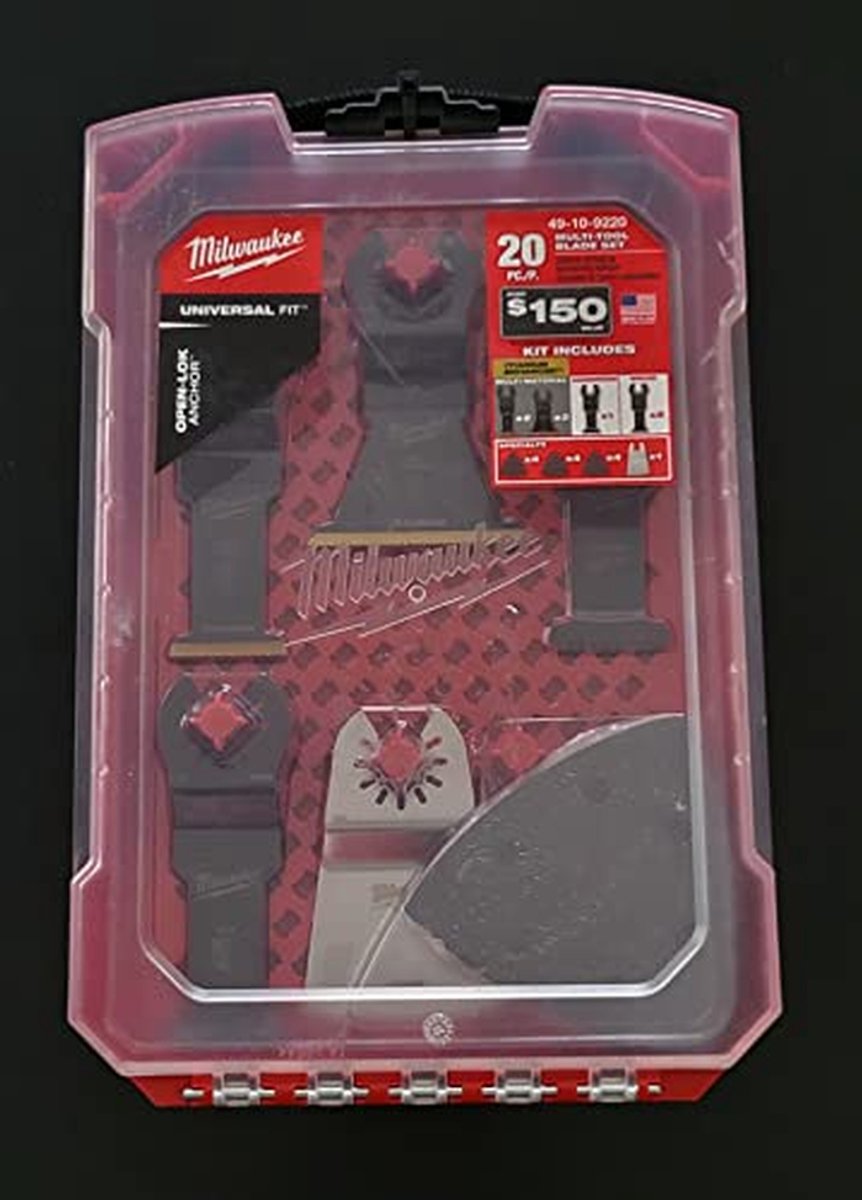 Oscillerende Multi-Tool - Zaagblad Set - Materiaalsnijden - Compact Ontwerp - 20 Delig - Grijs