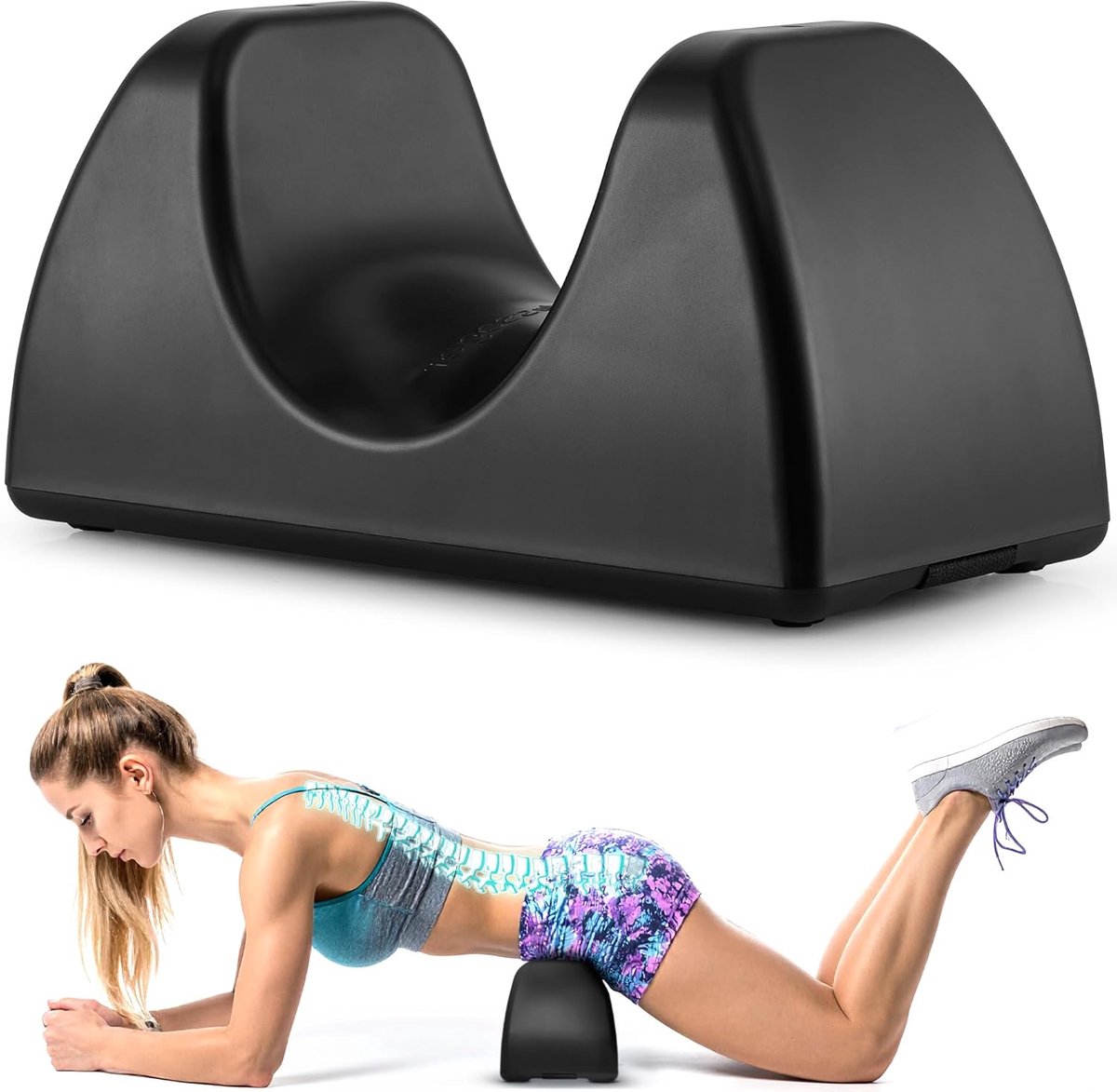 Psoas Massagetool - Heupflexor Trainer - Spierontspanning Verlichten - Stoelband Bevestiging - 28 cm Lengte - Zwart