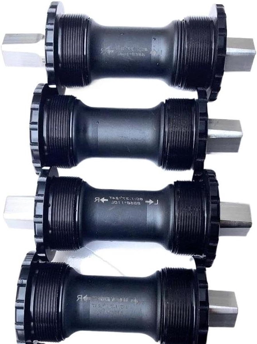Trapas Fiets - Fietsas Onderdeel - MTB Onderhoud - Waterdicht Ontwerp - 68mm x 110mm - Zwart