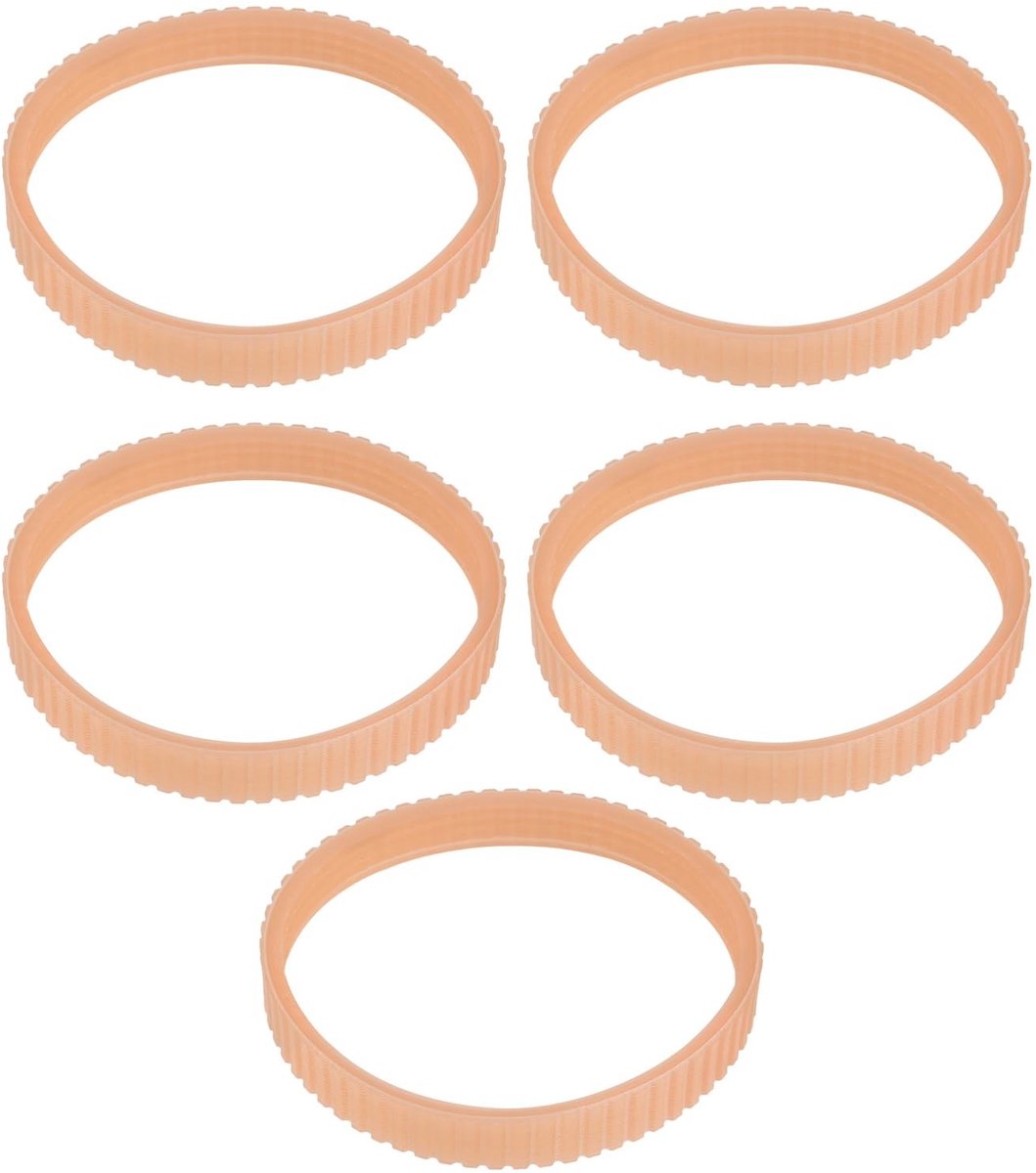 Dailygoods- Schaafmachine Riem Vervanging - 5 Stuks - Aandrijfriem Platenspeler - Rubber - 255 mm Omtrek - 11,5 mm Breedte