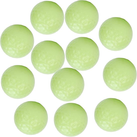 Allecto Plus - Glow in the Dark Golfballen - Set van 12 stuks - Nacht Golfballen - Lichtgevende Trainingsballen van Allecto Plus — afbeelding 5