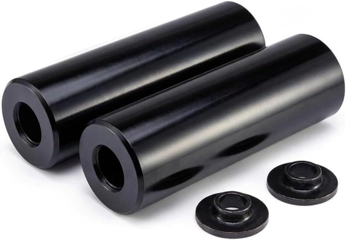 Fiets Achteras Pegs - Voetsteunen - Stunt Rijden - Robuust Stalen - 10mm 14mm - Zwart