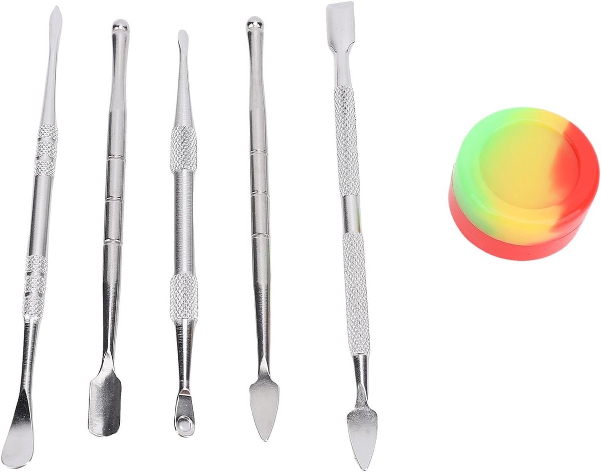 Roestvrijstalen Gereedschap Set - Beeldhouwset Gravure - Nail Art Maken - Ergonomisch Antislip Handvat