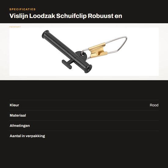 Dailygoods- Loodzak 4 Stuks - Robuust Metaal/ABS - Schuifclip - Gewicht Aansluiting - Zoutwater Accessoire - Schokbestendig - Vissysteem van Dailygoods — afbeelding 5