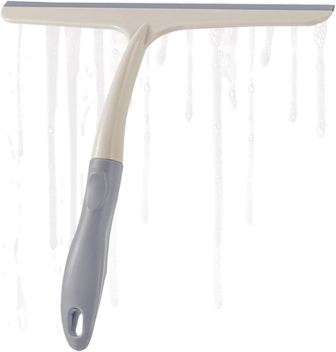 Raamkrabber - Raamwisser - Streeploos Schoonmaken - Brede Schraperkop - 24.5 cm - Beige