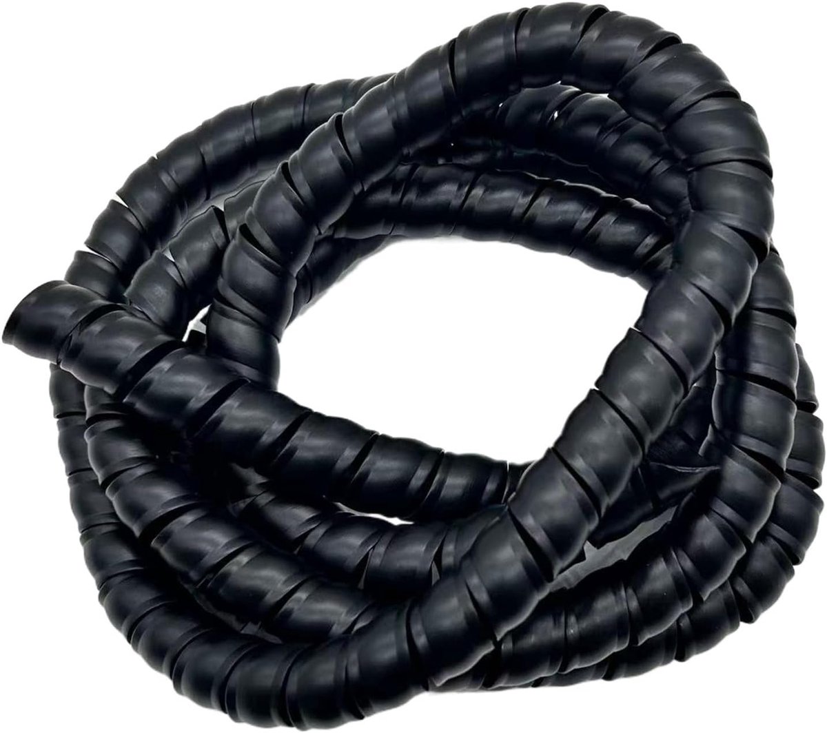Spiraalkabel organizer - Draadbescherming buis - Effectief kabelbeheer - Vlamvertragend materiaal - 2 meter lengte - Zwart
