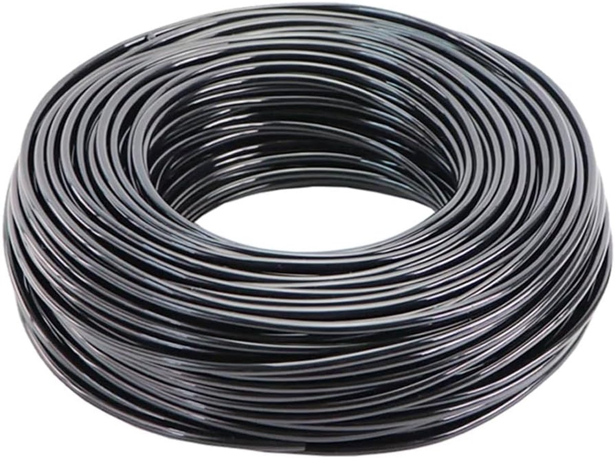 Micro irrigatieslang - Druppelslang PVC - Planten Water Geven - Flexibel Materiaal - 15 Meter - Zwart