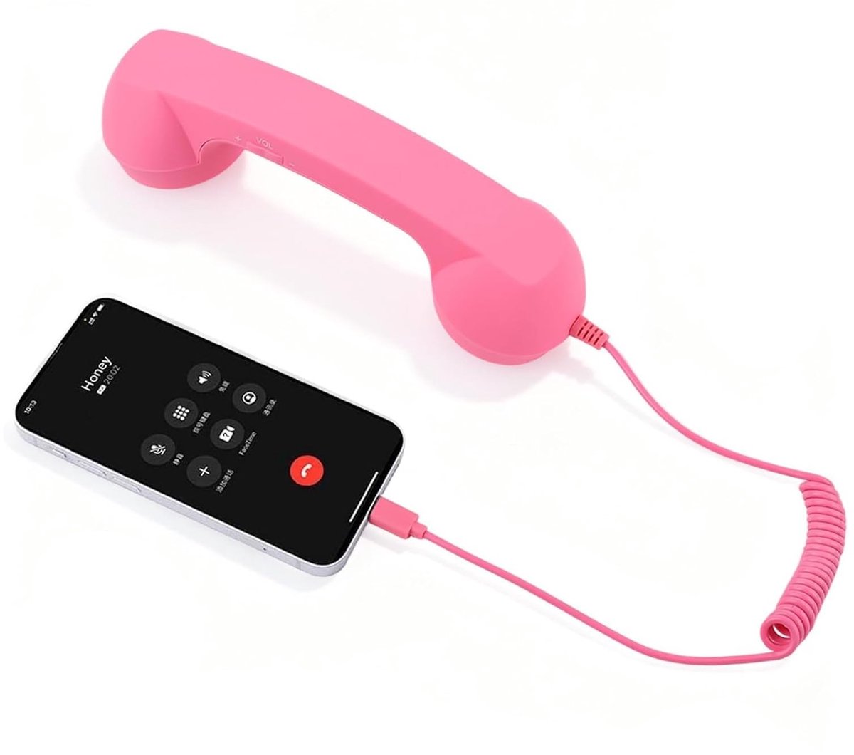 Dailygoods- Telefoonhoorn Retro - 3,5 mm Aansluiting - Mobiele
